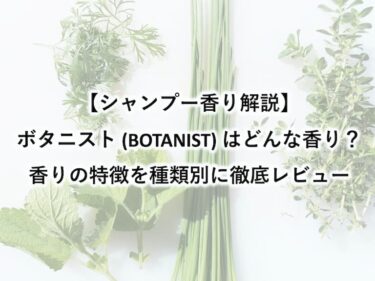 シャンプー香り解説｜ボタニスト（BOTANIST）はどんな香り？香りの特徴を種類別に徹底レビュー